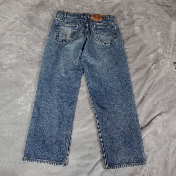 Vintage Levis Relaxed Fit Jeans Mens 34x30 (Fits 33x28) Altered Orange Tab 90s - Picture 4 of 12